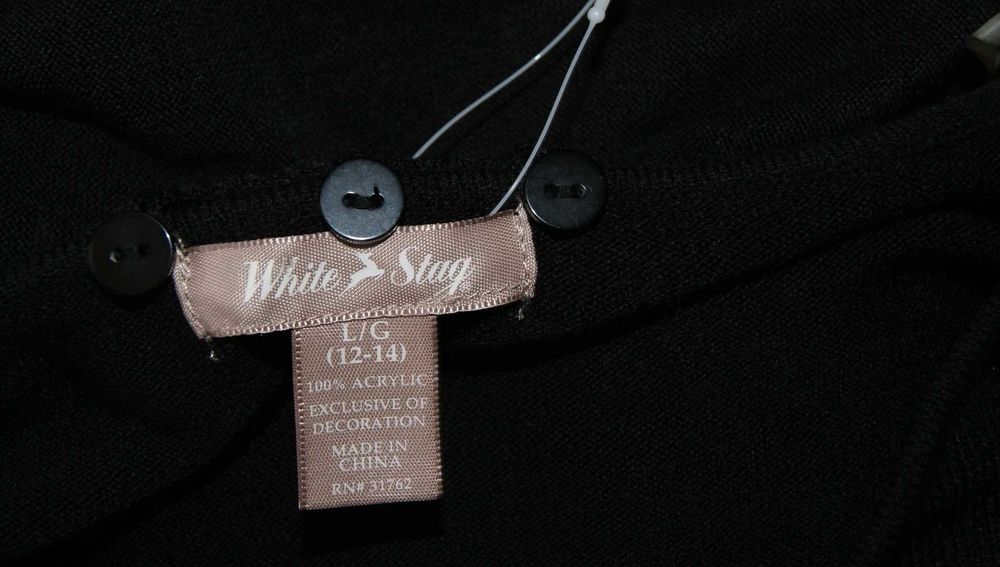 WHITE STAG ROZ.L sweterek damski z szalikiem jak nowy