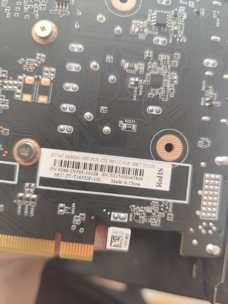 ZOTAC  Gtx 1650 4 gb/ OC