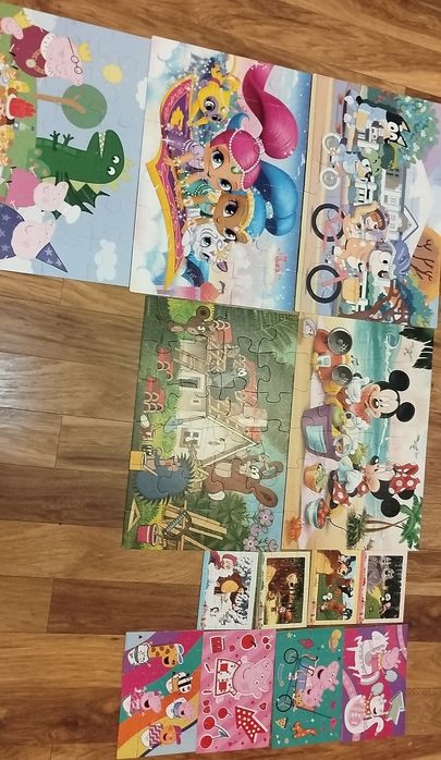 Puzzle maxi, duży zestaw puzzli