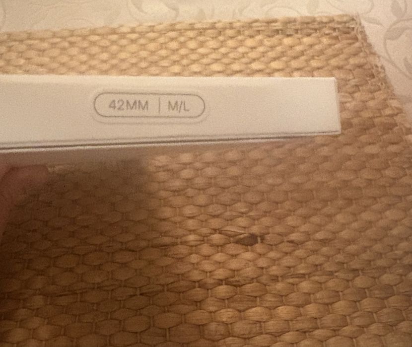 Apple Bracelete Original desportiva preta de 42 mm - M/L