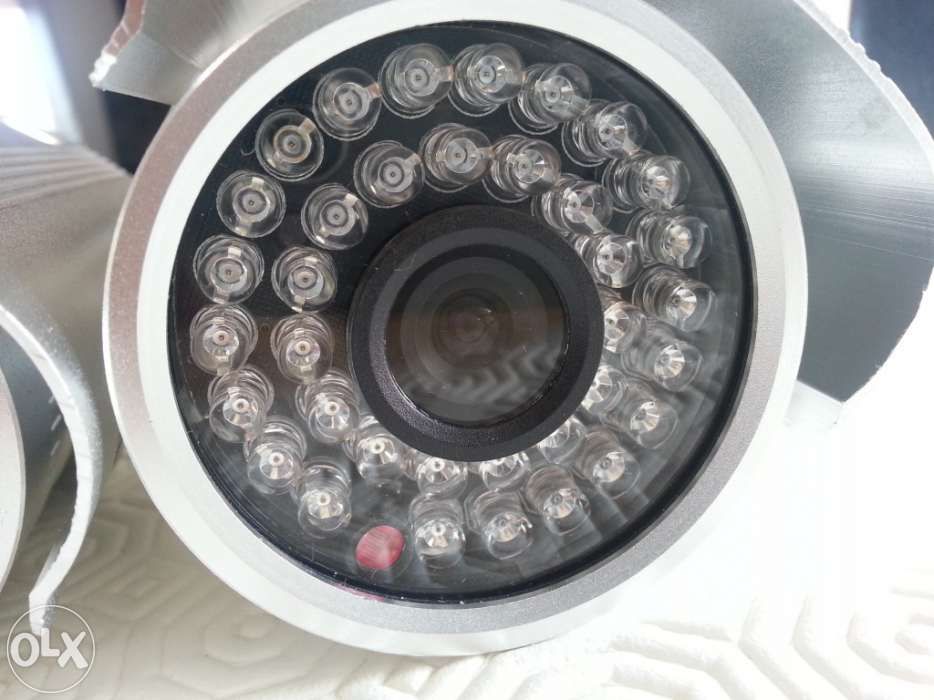 KIT 4 cameras sistema video vigilancia CCTV CFTV placa PCI DVR H.264