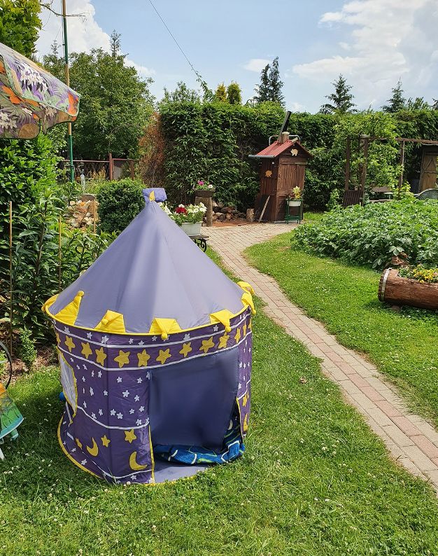 Nowy Namiot dla Dzieci Domek Zamek do Domu Ogrodu Pokoju Pałac Duży