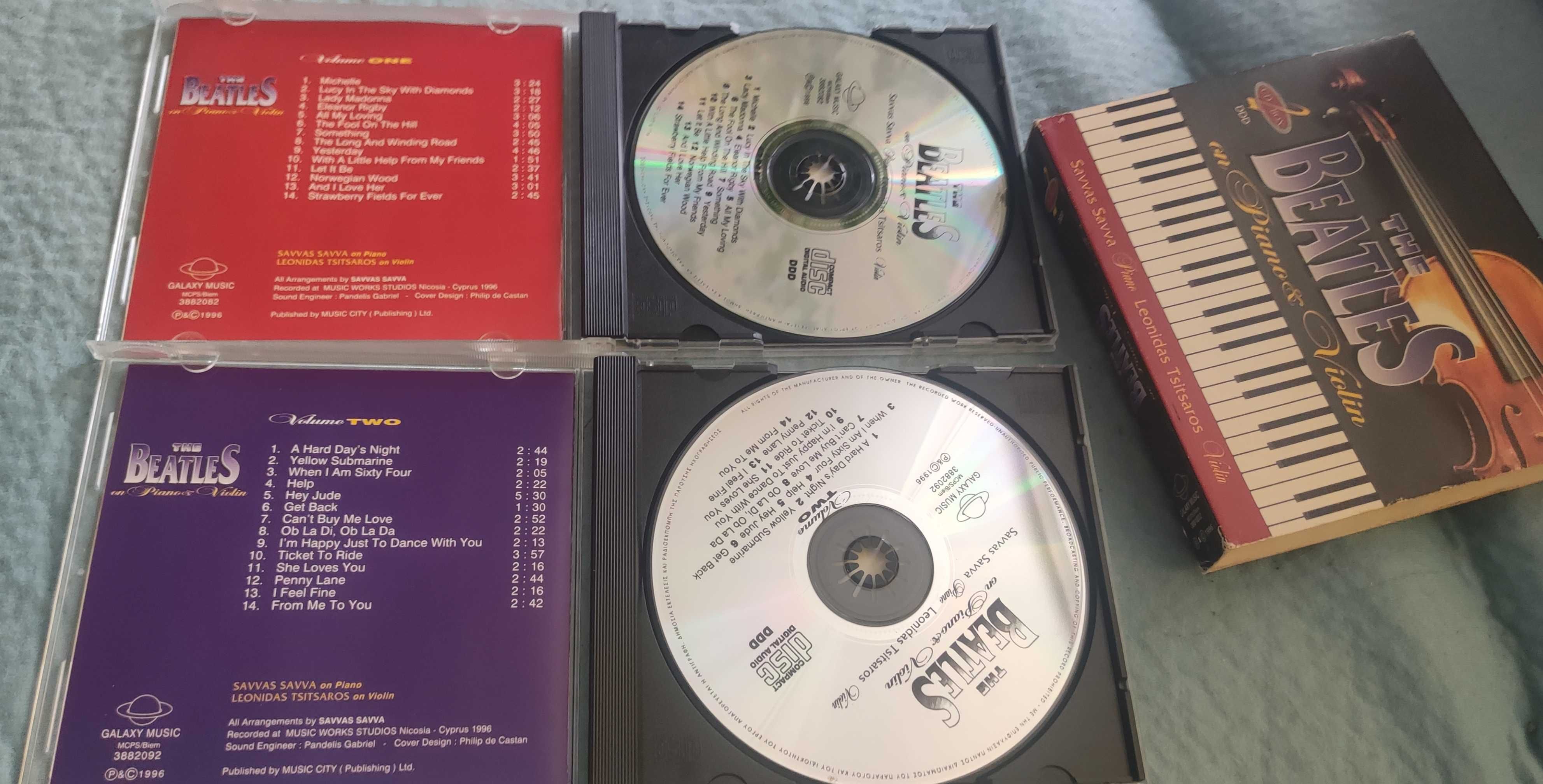 The Beatles on piano i violin płyty CD