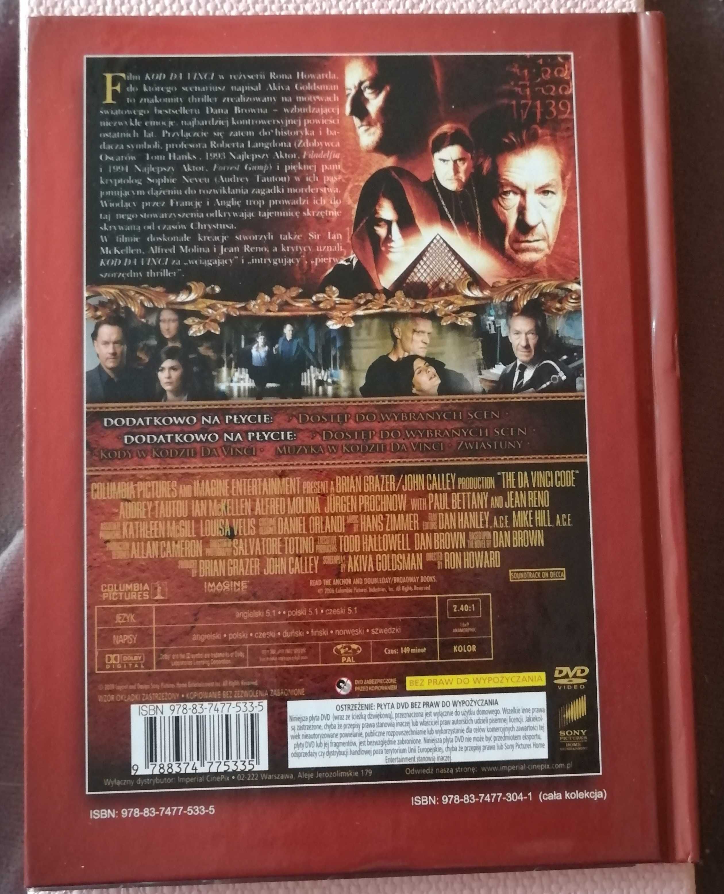Kod da Vinci DVD lektor polski