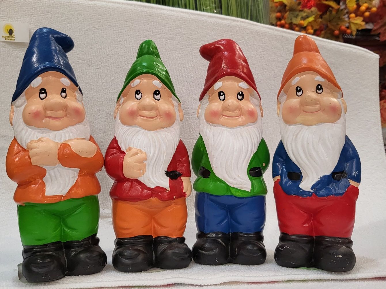 Krasnal Ogrodowy Ceramiczny o Wysokości 19cm - 4 Rodzaje