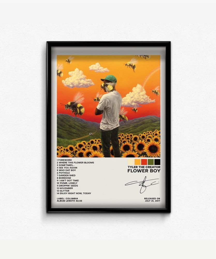 Постер Tyler, The Creator «Flower Boy» A3 (30x40)