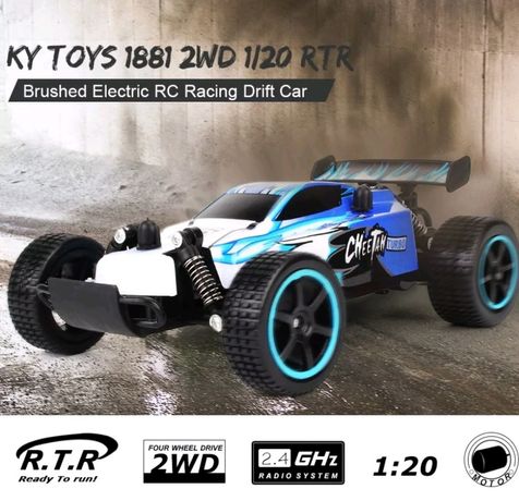 Carro Racing RC eléctrico 2.4GHz Fast Speed (20 Km/h) controle remoto