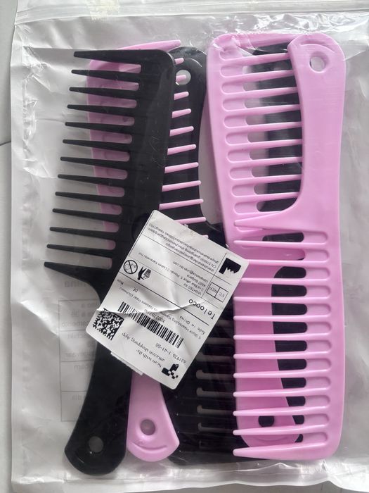 Sześć X duży Grzebień do rozczesywanie włosów