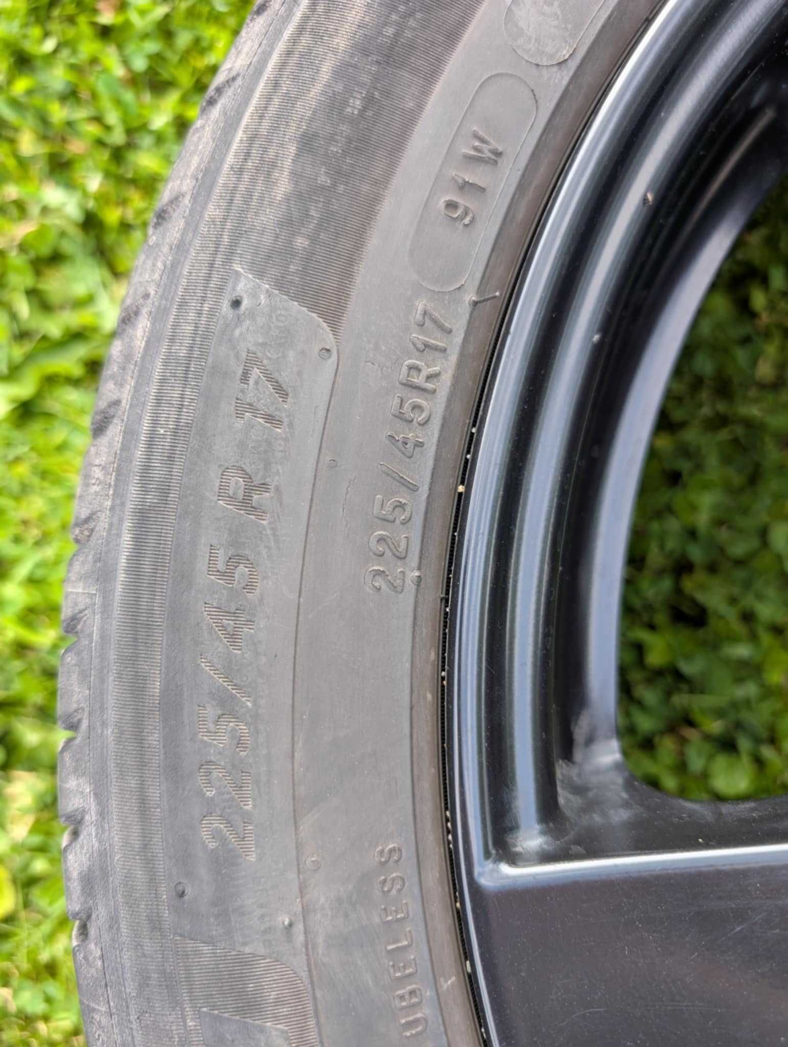 Koła, alufelgi czarne 17” Audi A3 Skoda Volkswagen Michelin