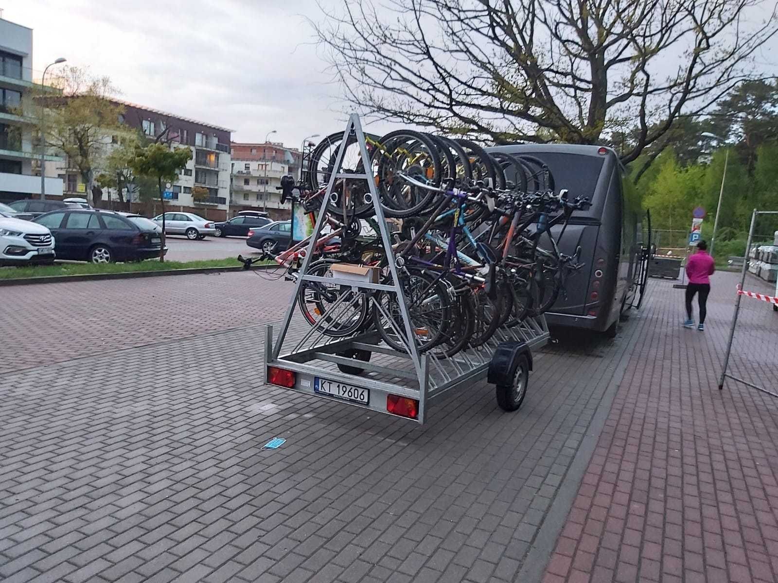Przyczepa przyczepka do przewozu transportu rowerów