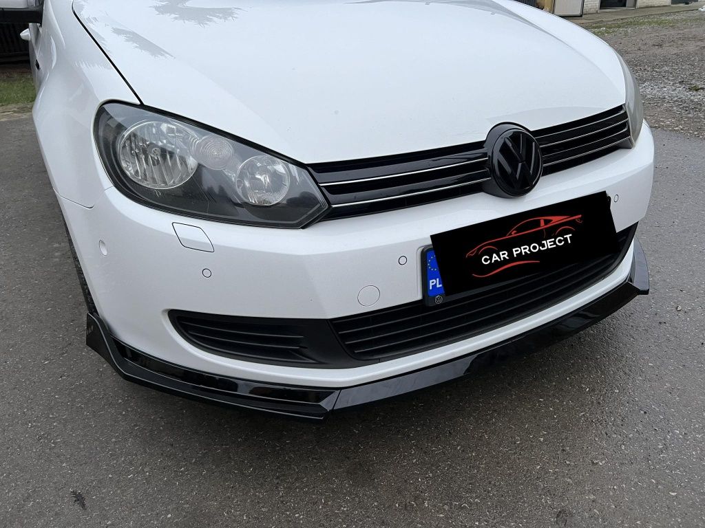 Dokładka splitter zderzaka VW Golf 6 standard czarny połysk