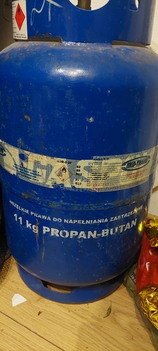 Butla gazowa 11kg z kołnierzem pełna
