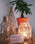 Garrafas, Tealight Holder, suporte velas