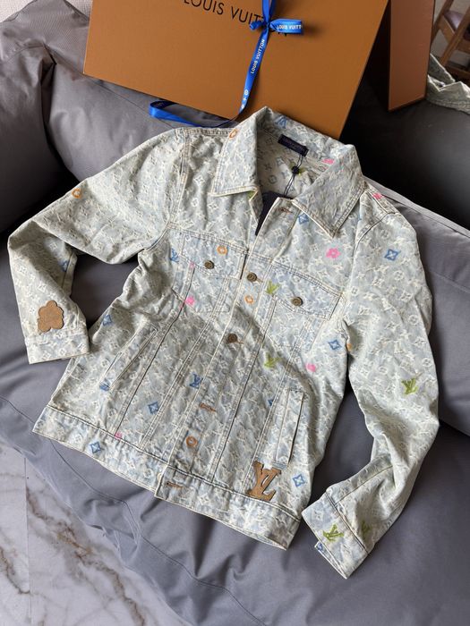 Джинсова куртка джинсовка Louis Vuitton жіноча кофта рубашка луи витон