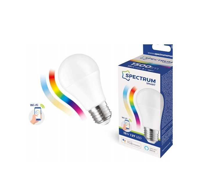 Żarówka LED E27 A60 13W = 98W 1500lm RGB+CCT 210° Smart TUYA WiFi