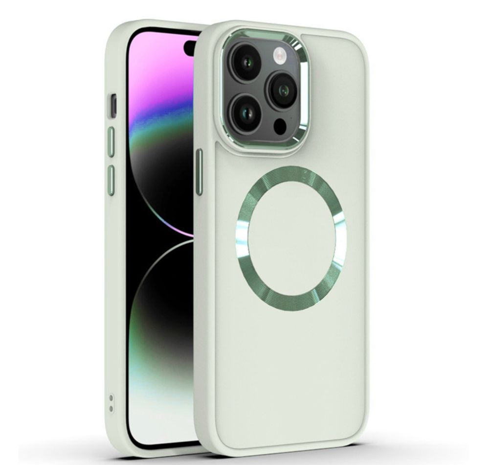 Metal Style Case with MagSafe iPhone Чехол 14-15 pro, plus, max