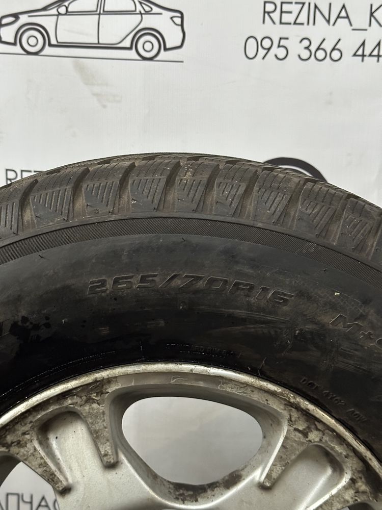 Колеса в зборі 265/70 R16 (зима),диски 6х139.7 R16 Mitsubishi L200