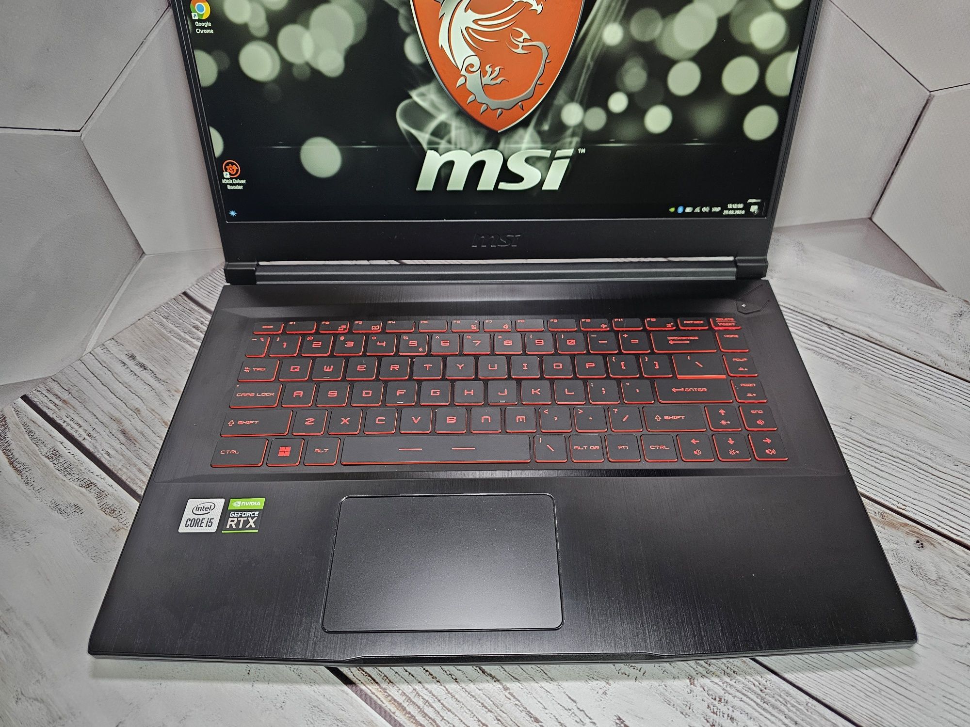 MSI 15,6”144гц IPS/i5-10500H/16GB-RAM/SSD-512GB/RTX 3050-4GB