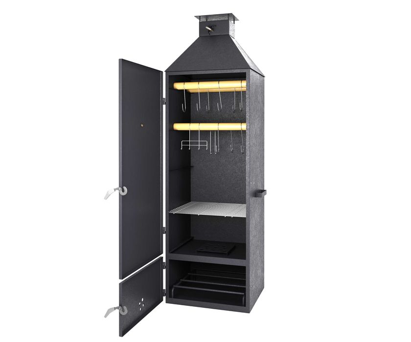 Wędzarnia słupkowa metalowa 55x50cm 185cm szafa wędzarniacza