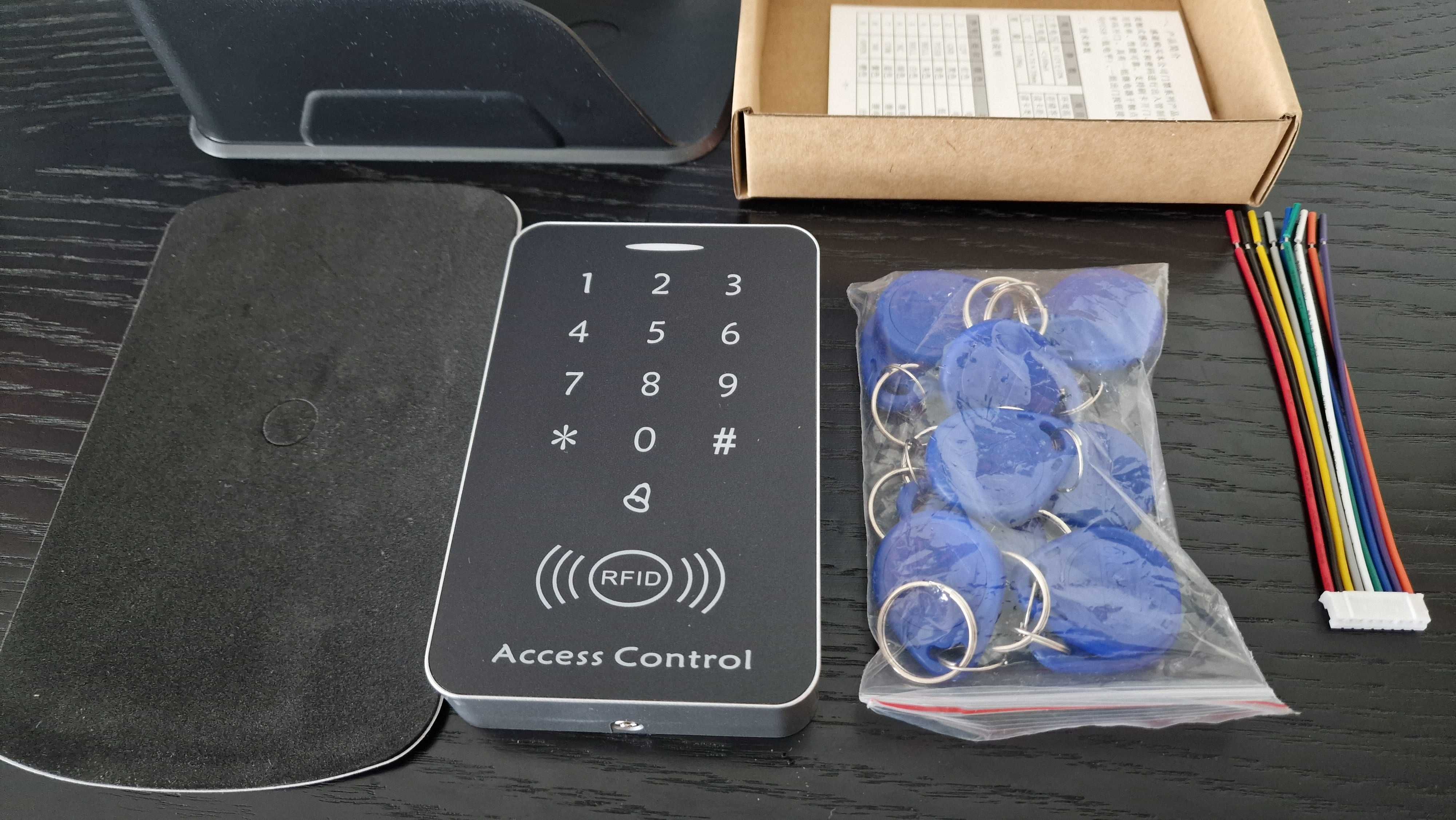 Teclado controlo de acessos por codigo abertura porta cartão RFID AL