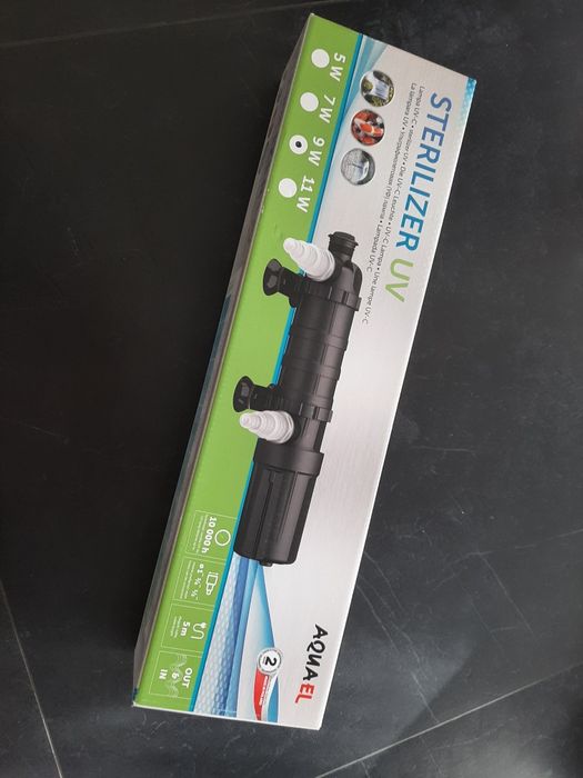 AQUAEL Sterylizator Lampa UV UV-C AS 2.0 9W nowy Prezent