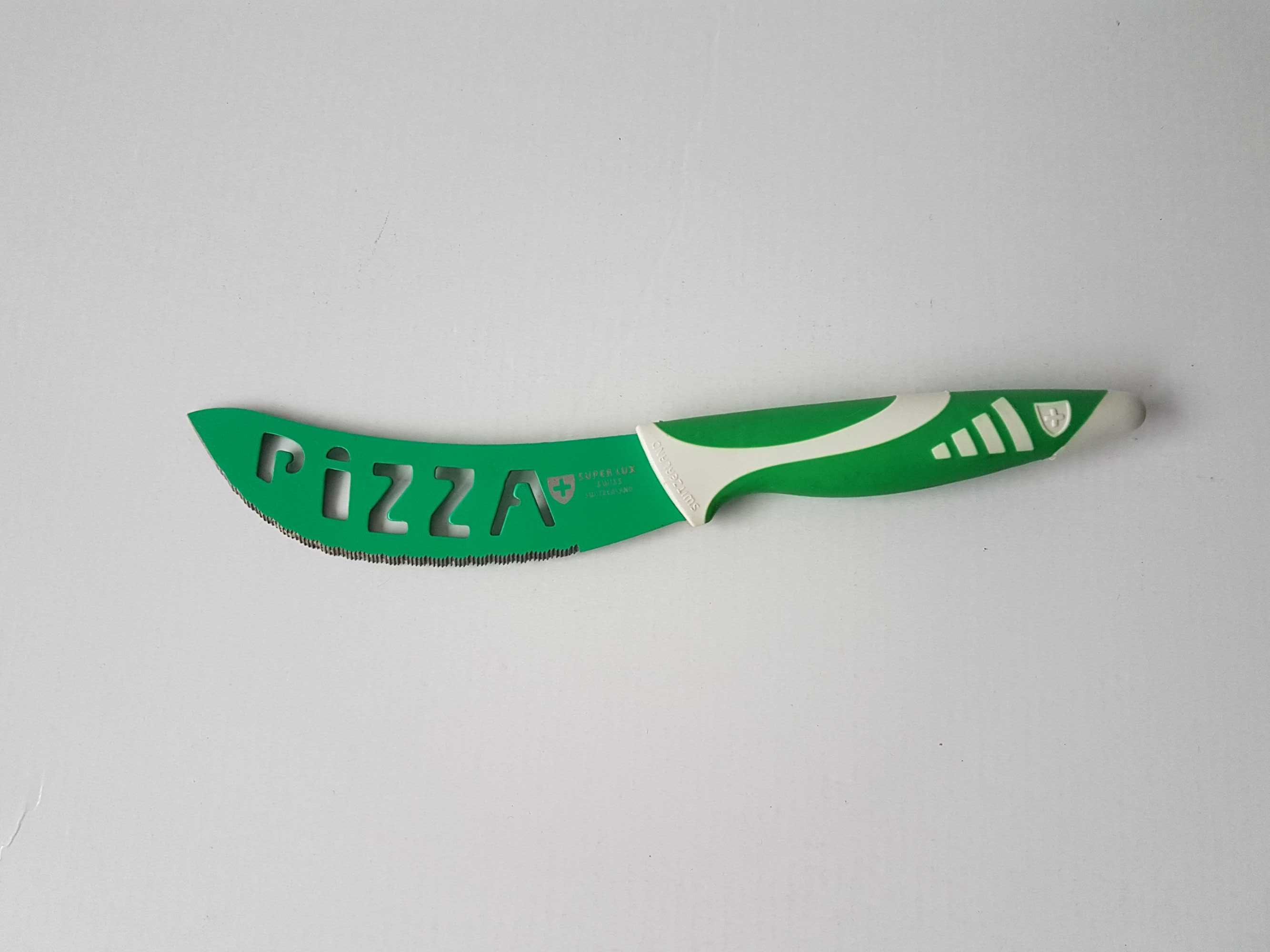 Szwajcarski zielony nóż do pizzy Super Lux Swiss Switzerland 22cm