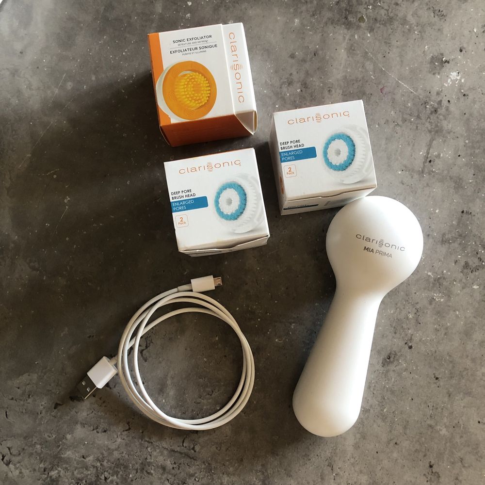 Nowa Szczoteczka Soniczna - Clarisonic Mia Prima + 4 dodatkowe głowice