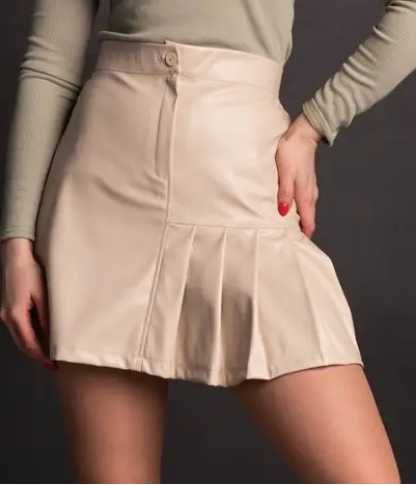 Спідниця молодіжна із еко-шкіри розмір 42-48