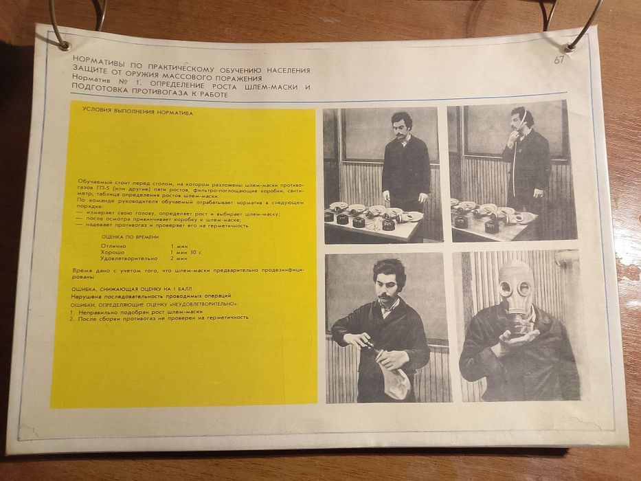 Плакаты гражданской обороны, Нормативы ГО. Издание 4, год 1985
