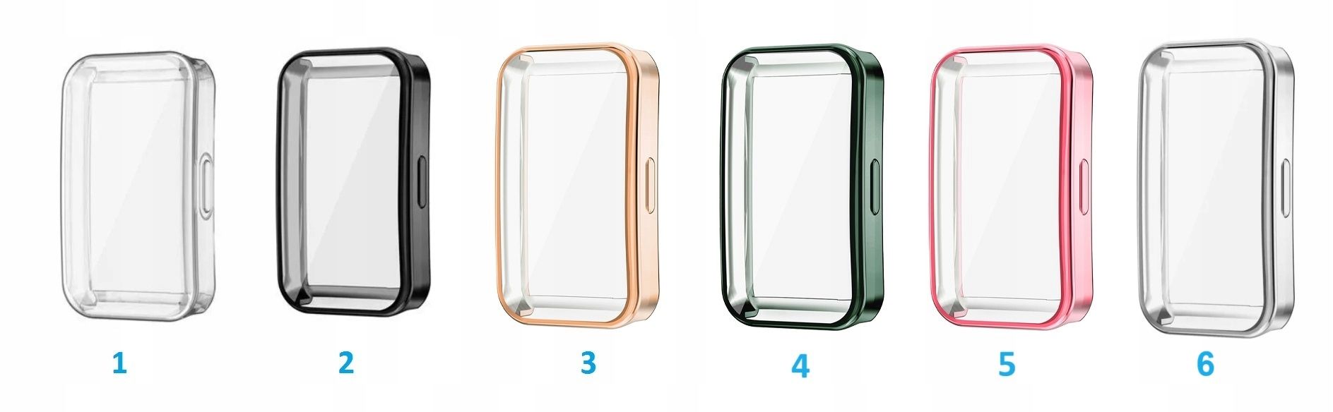 Etui Silikonowe z Ochroną Wyświetlacza 2w1 Huawei Band 9 I KOLORY