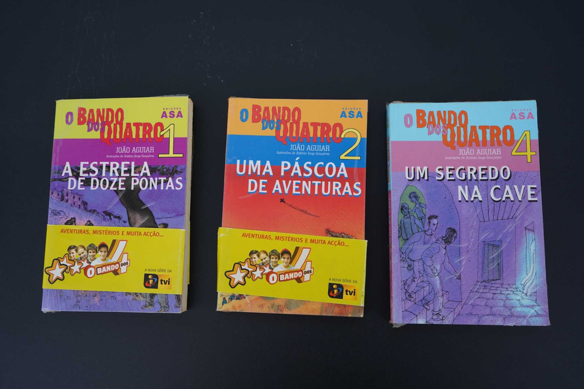 Livros da coleção O Bando dos Quatro (Vols 1, 2, 4)