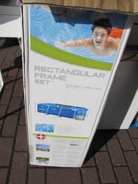 Basen stelażowy prostokątny Intex 260 x 160 x 65 cm