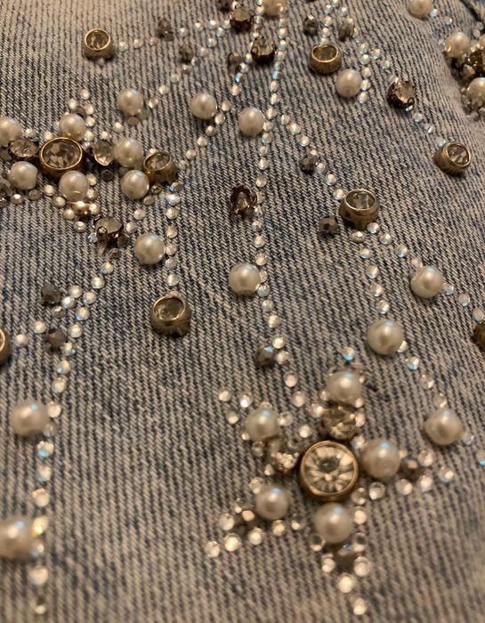 Jeansy damskie z paskiem - rozmiar 38