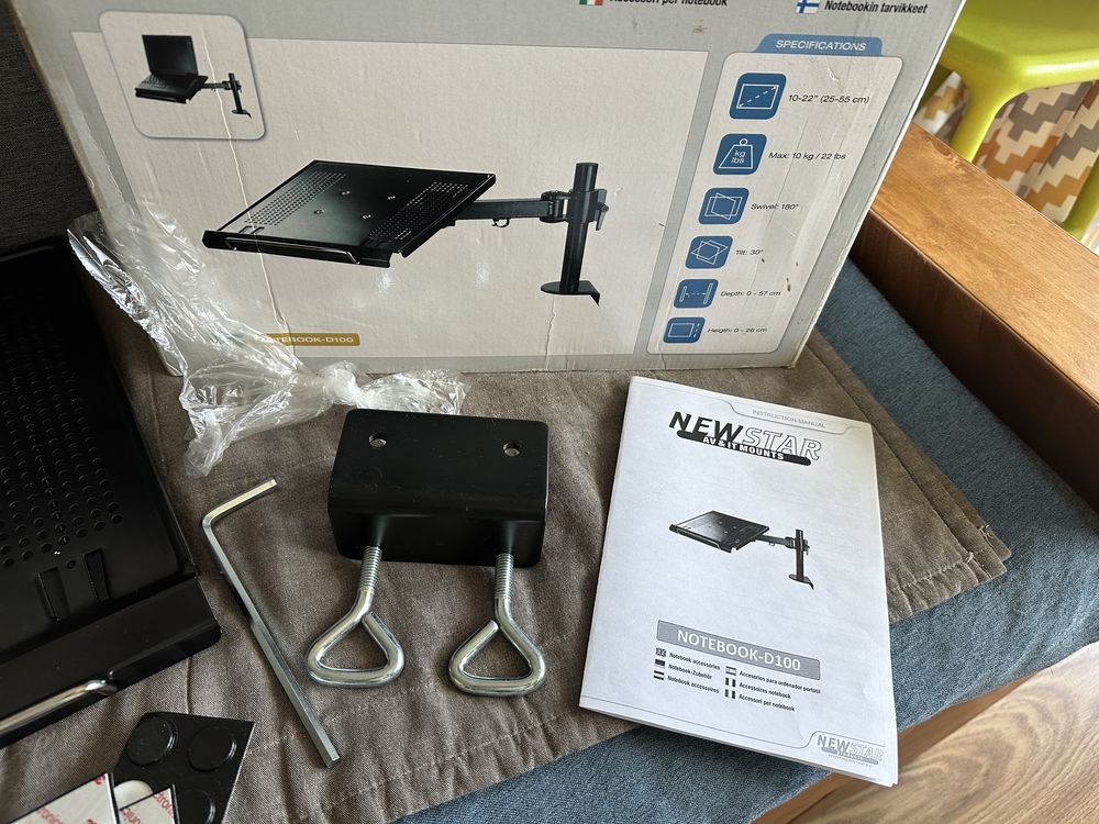 Stojak biurkowy do laptopa Neomounts D100 komplet! 10-22" Wrocław