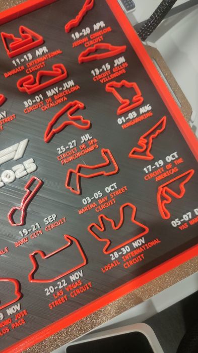 F1 2025 Calendário com Datas