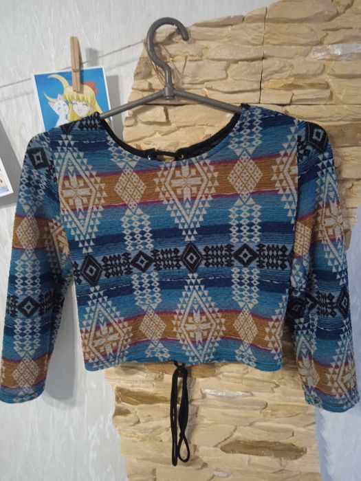 Вінтажний топ кофтинка у стилі бохо / етно