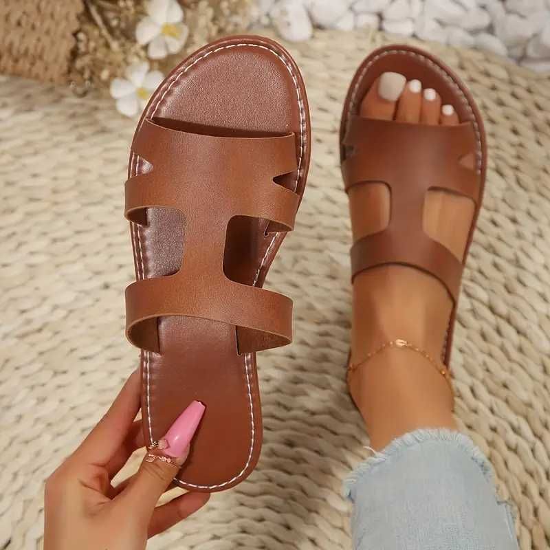 Klapki 39 camel nowe