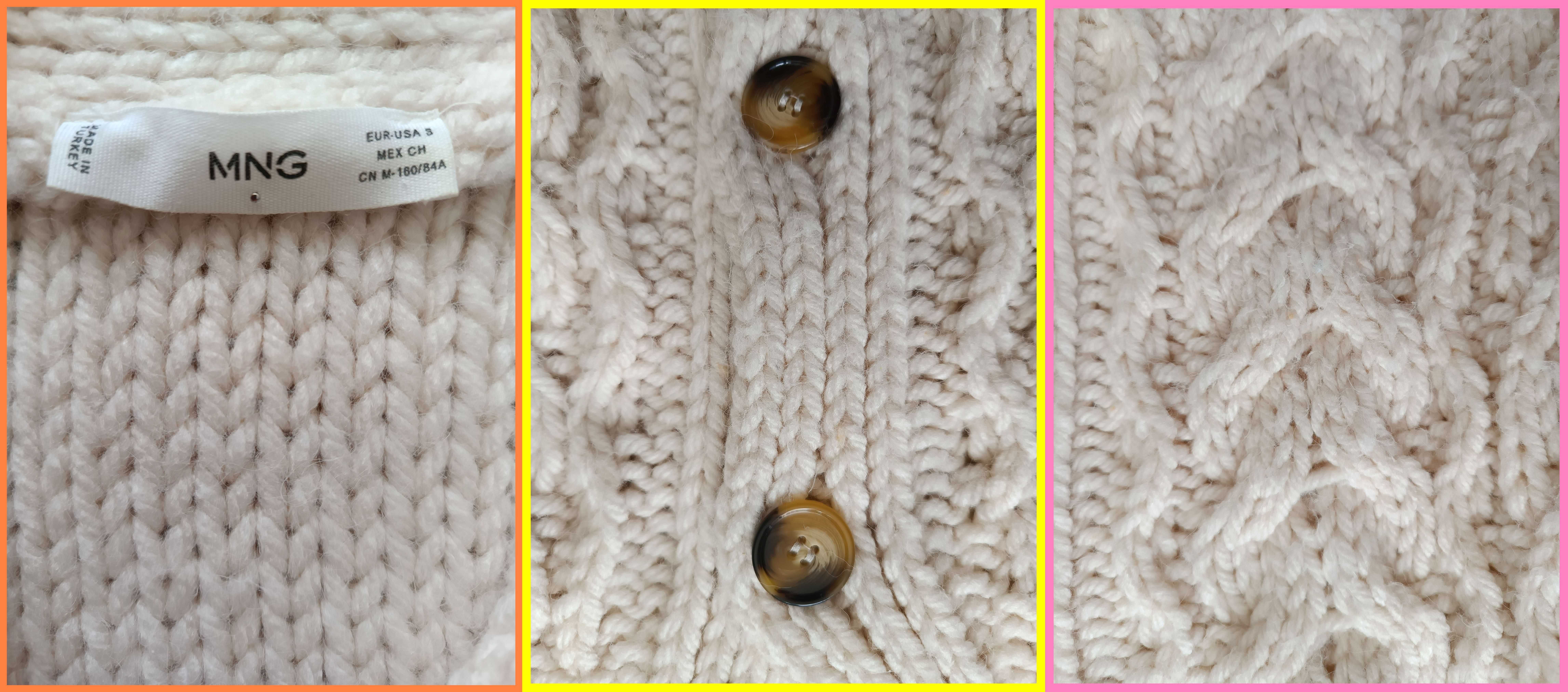 Sweter (kardigan) damski MNG (MANGO) + darmowy upominek