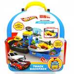 Трек Hot WHEEL Хот Вилс у рюкзаку 2 машинки, механічний ліфт