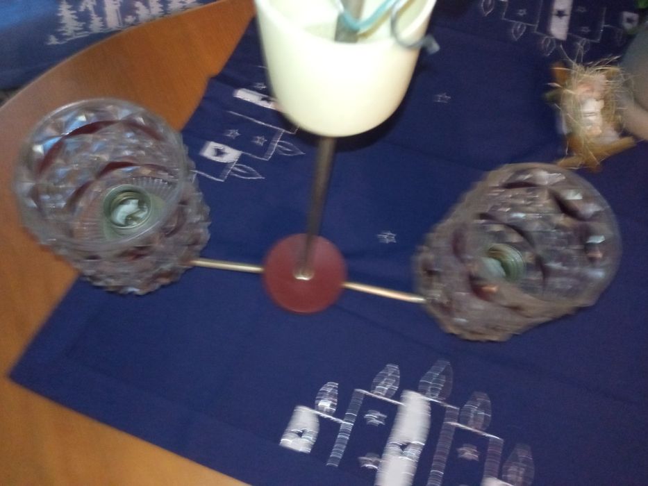 Żyrandol z czasów PRL-U stan bdb Tanio Okazja