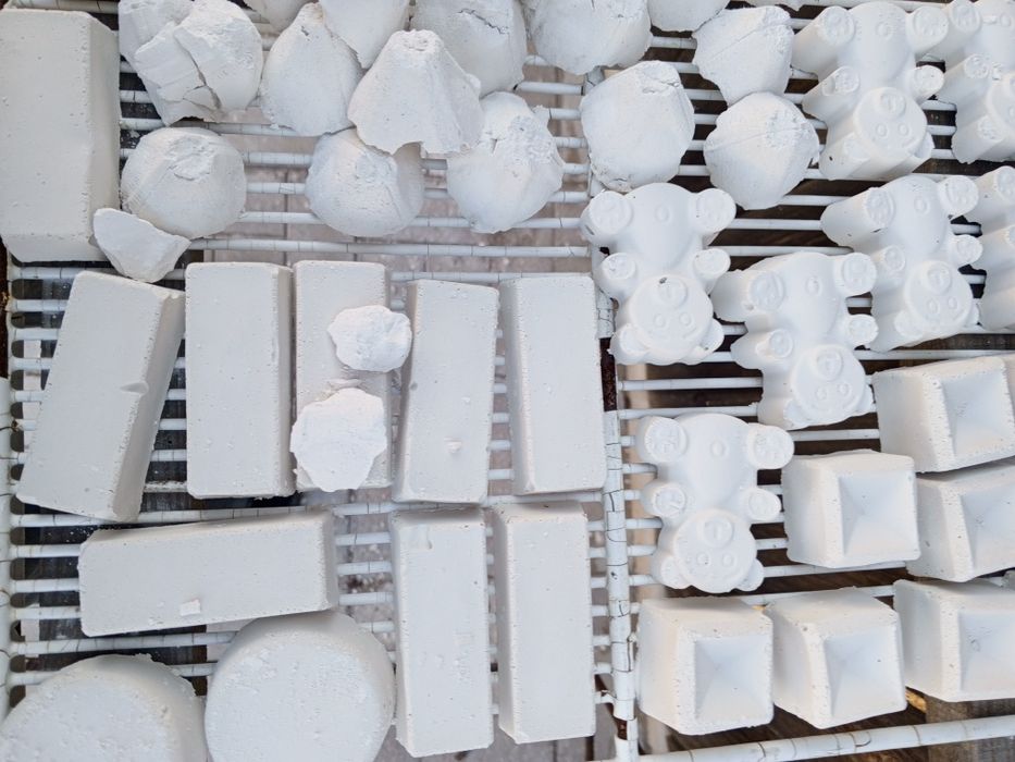 Меловая пыль прессованная в формы