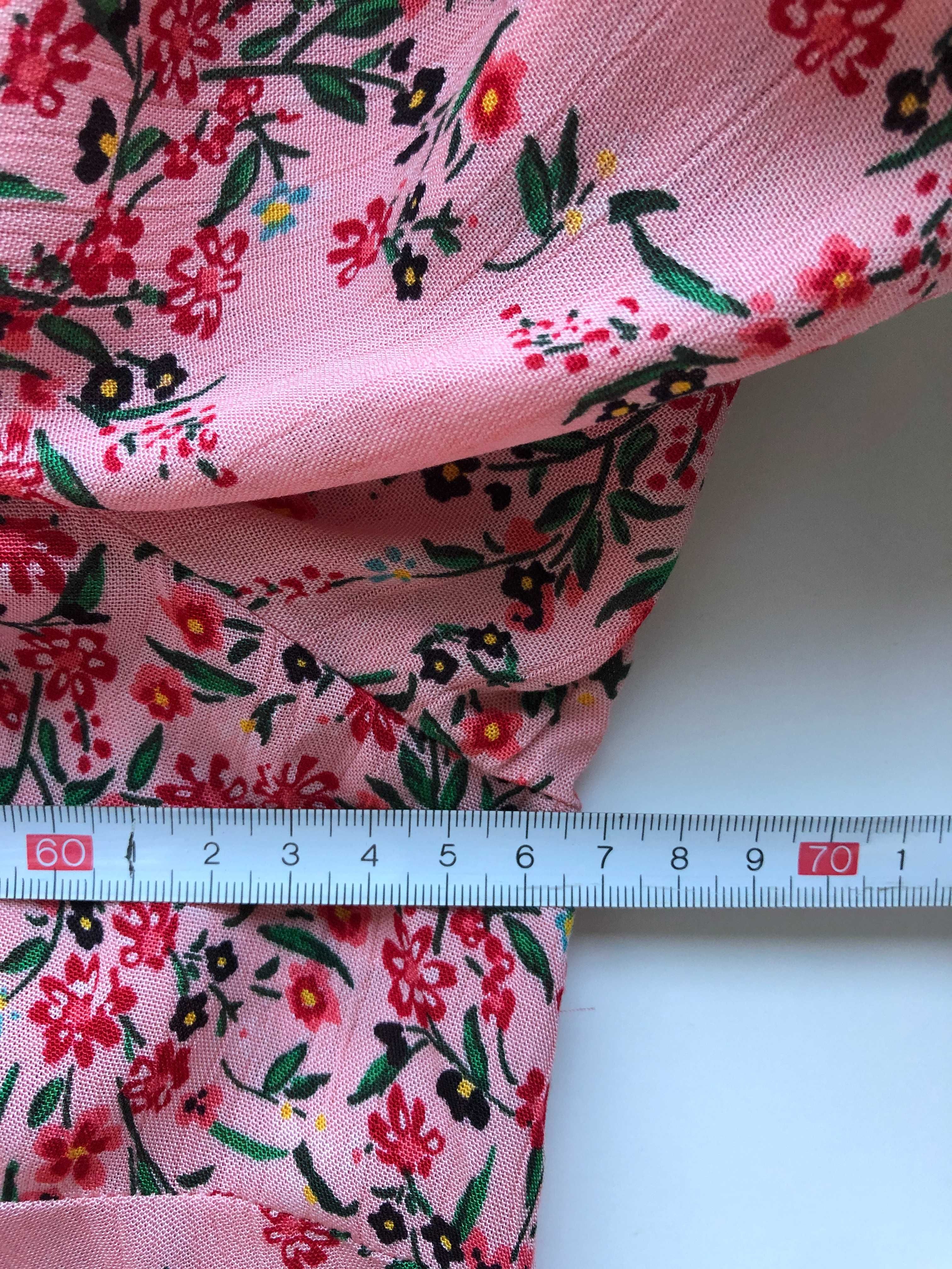 Sukienka plus size 48 sukienka w kwiecisty print premium sukienka plus