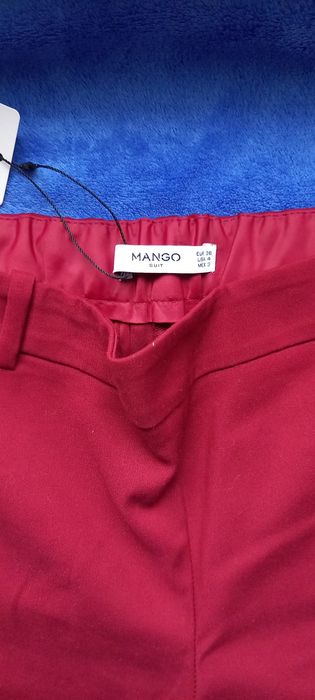 Spodnie materiałowe garniturowe Mango 36