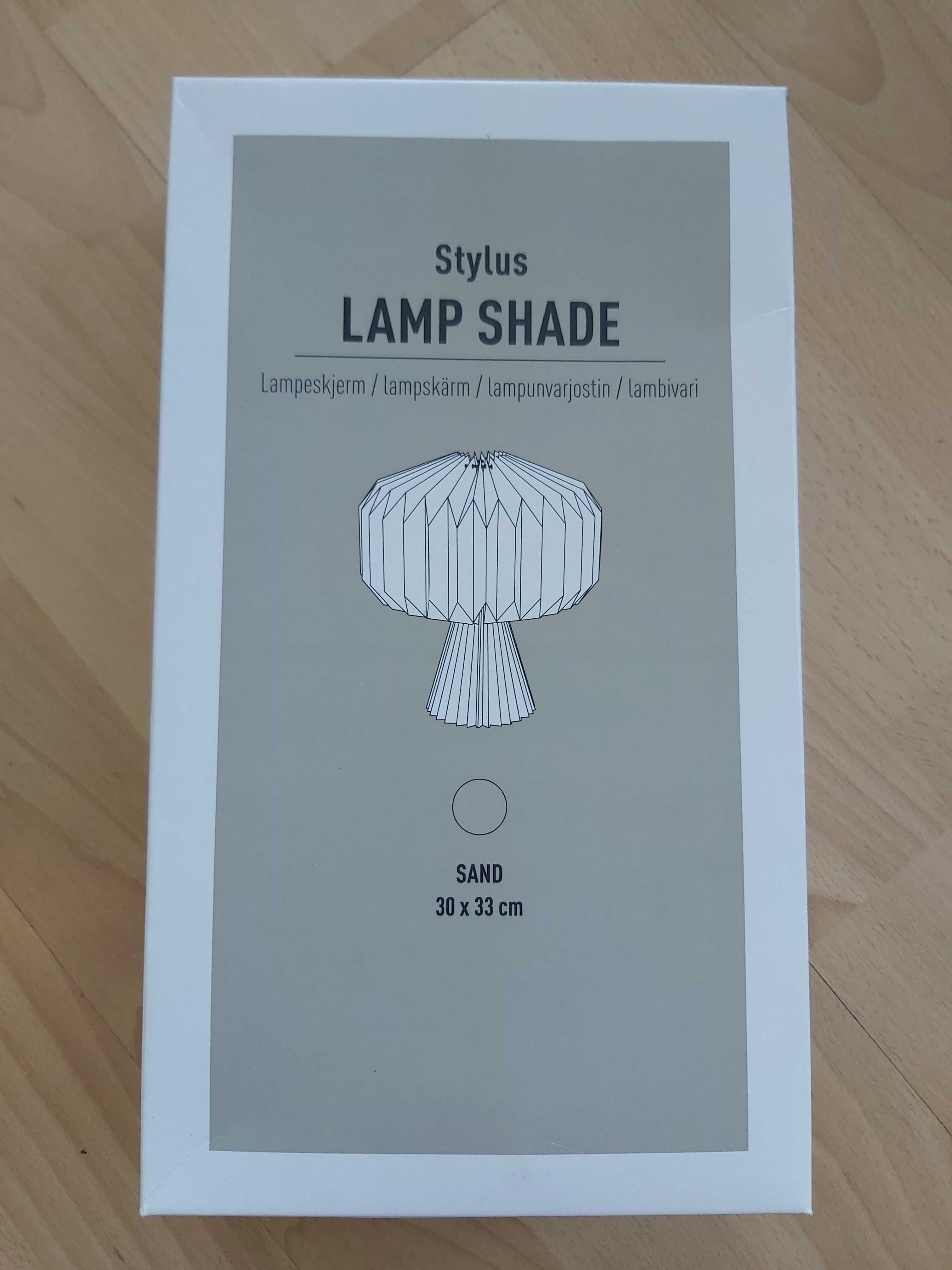 Nowa Lampka z papieru, jasny brąz piaskowa, lampa plisowany papier