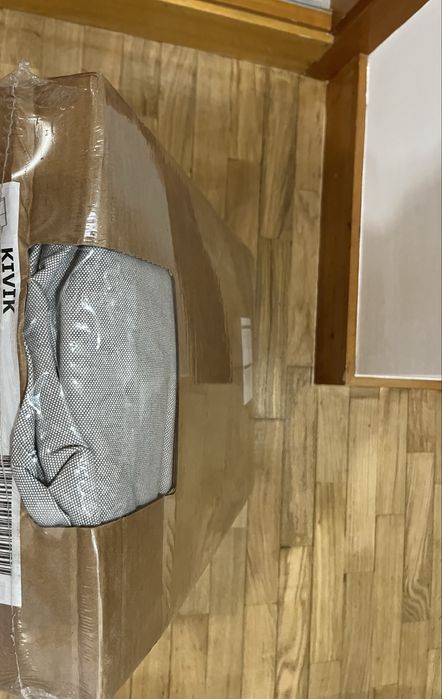 Capa de Sofa 2 lugares kivik marca Ikea tecido cinzento