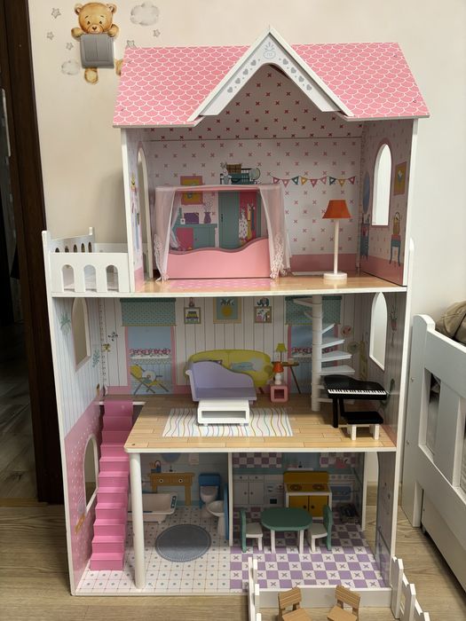Domek dla lalek xxl duzy drewniany mamabrum