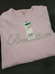 Camisola rosa clara marca "Benetton"- Tamanho 8-9 anos