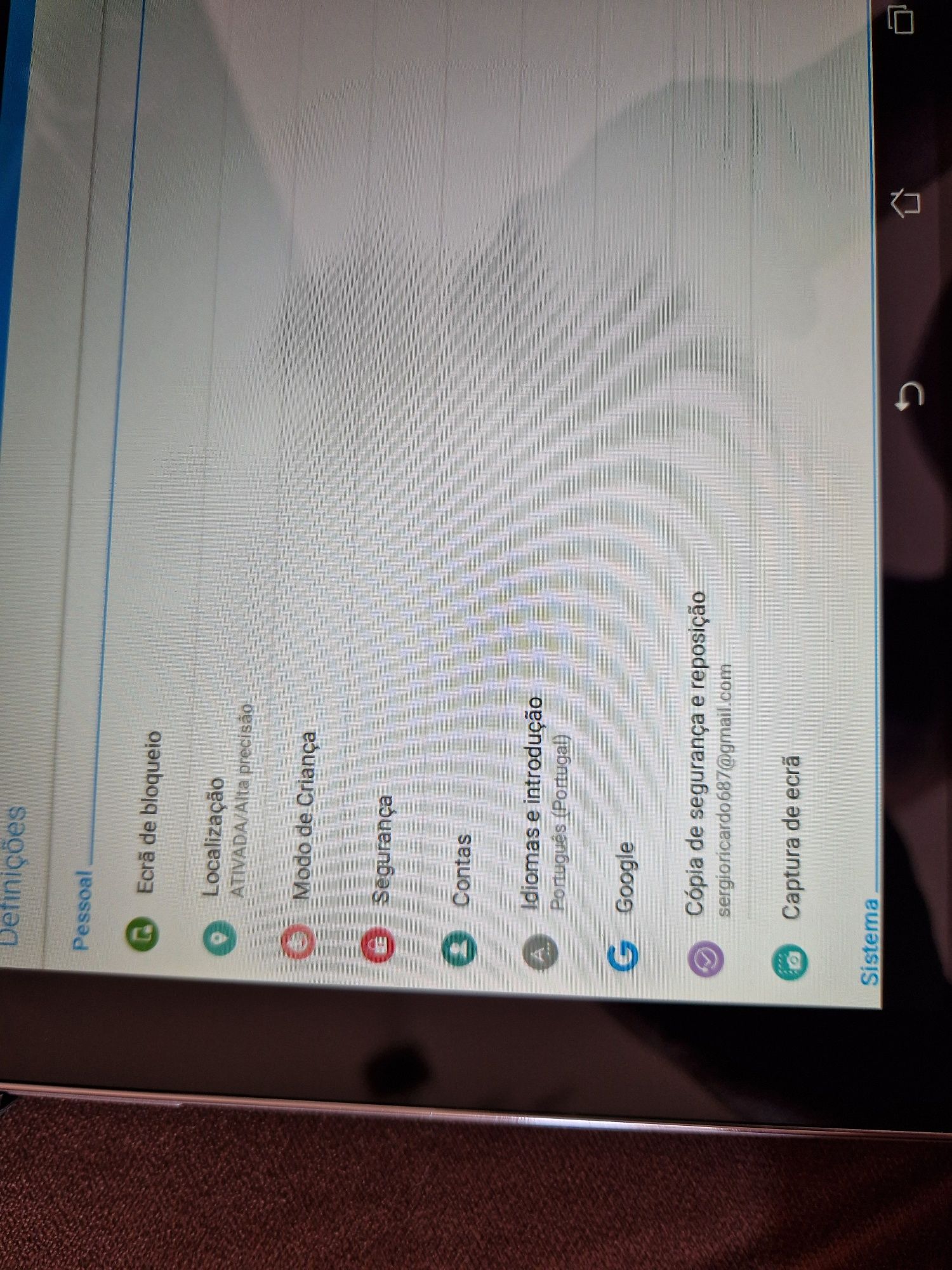 Tablete asus versão Android