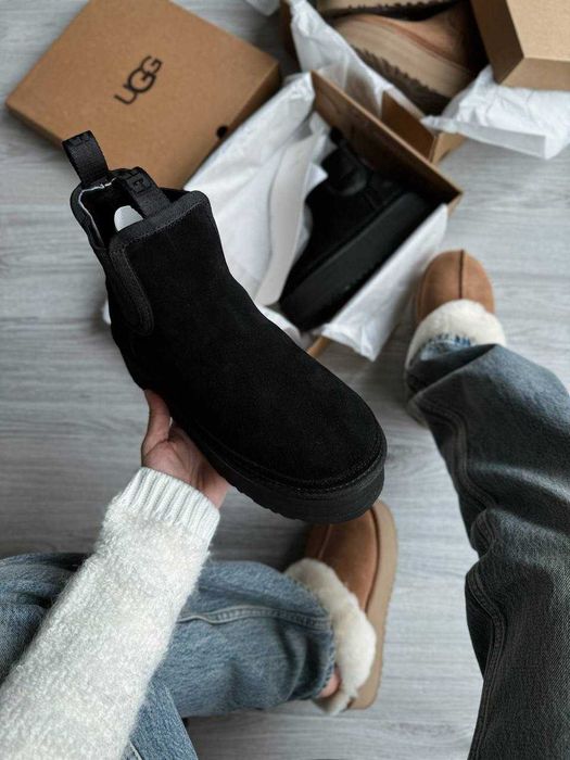 Угги/Угг/Уггі/Уги/Угі/UGG Australia Platform Chelsea Boot Black
