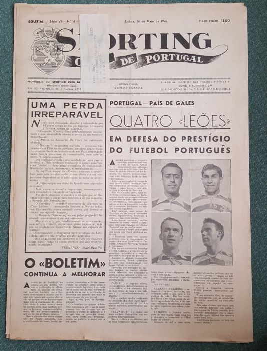 Jornais antigos do Sporting